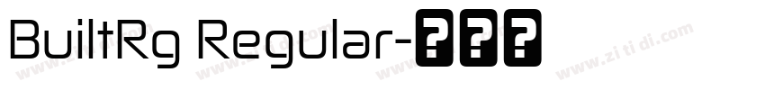 BuiltRg Regular字体转换